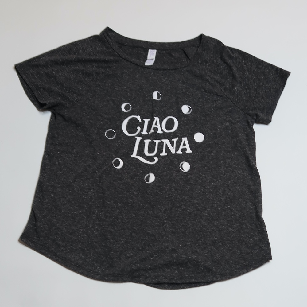 Stars Above Charcoal Gray 'Ciao Luna' Tee